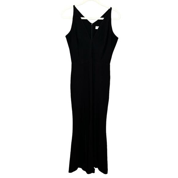 Dress The Population Iris Sleeveless Crepe Slit Gown - Picture 3 of 10